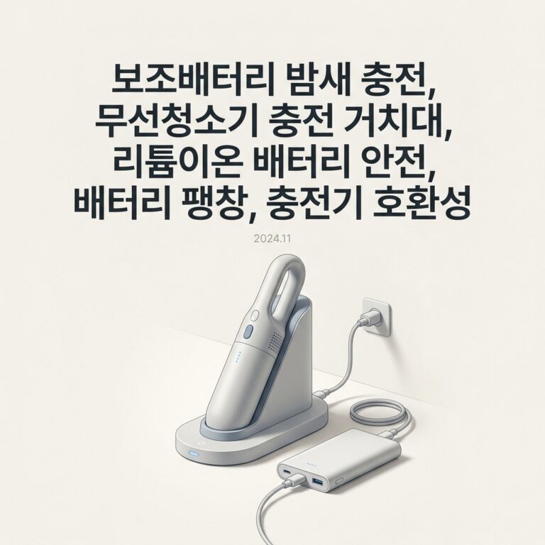 ai thumbnail minimal 보조배터리 밤새 충전 무선청소기 충전 거치대 리튬이온 배터리 안전 배터리 팽창 충전기 호환성 1791564933