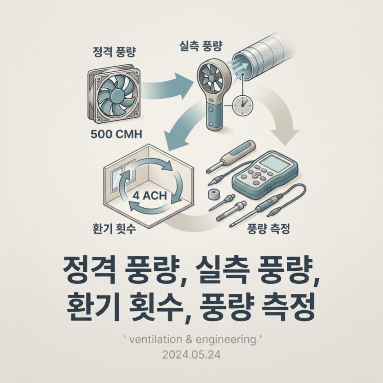 ai thumbnail minimal 정격 풍량 실측 풍량 환기 횟수 풍량 측정 1791344684