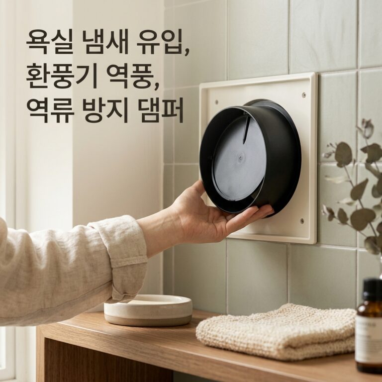 ai thumbnail photography 욕실 냄새 유입 환풍기 역풍 역류 방지 댐퍼 1791385507